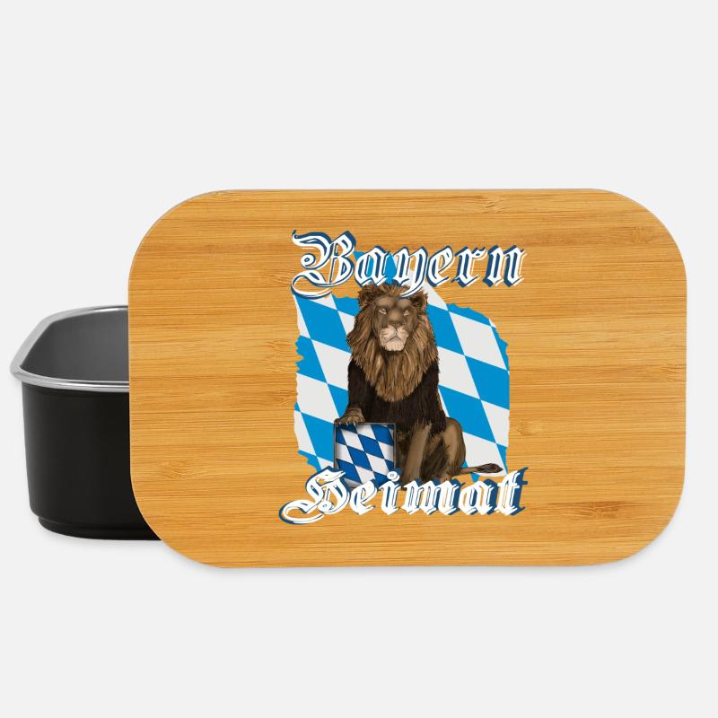 Bayern Heimat Löwe - Lunch Box - Schwarz