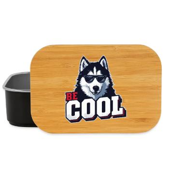 Be Cool - Siberian Husky - Lunch Box - Schwarz - Vorne