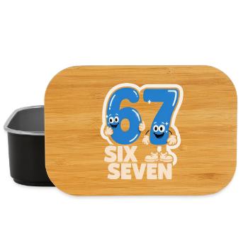 67 Six Seven 6 7 - Lustiges italienisches  - Lunch Box - Schwarz - Vorne