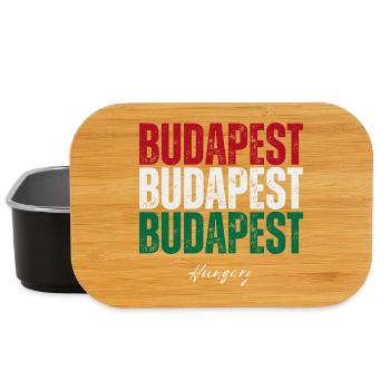 Budapest, Ungarn, ungarischer Stolz - Lunch Box - Schwarz - Vorne