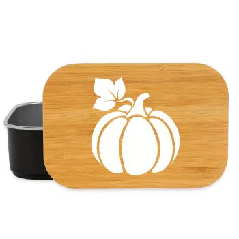 Kürbis Motiv – herbstlich, dekorativ und stilvoll - Lunch Box - Schwarz - Vorne