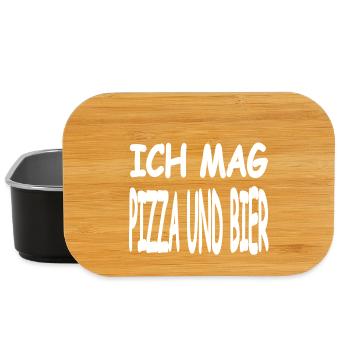 Pizza - Lunch Box - Schwarz - Vorne