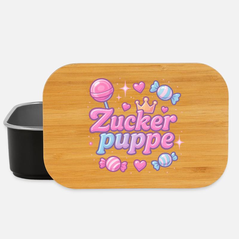 zuckerpuppe / y2k spitzname statement design - Lunch Box - Schwarz