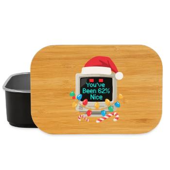 Computer Christmas AI Sarcastic Tech Gift - Lunch Box - black - Front