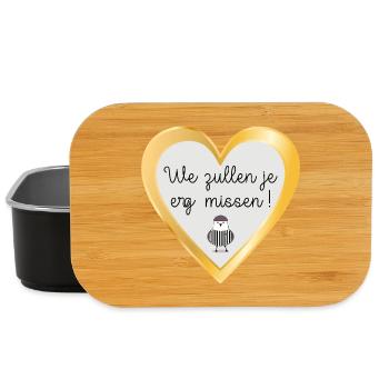 We will miss you very much - Lunch Box - black - Front