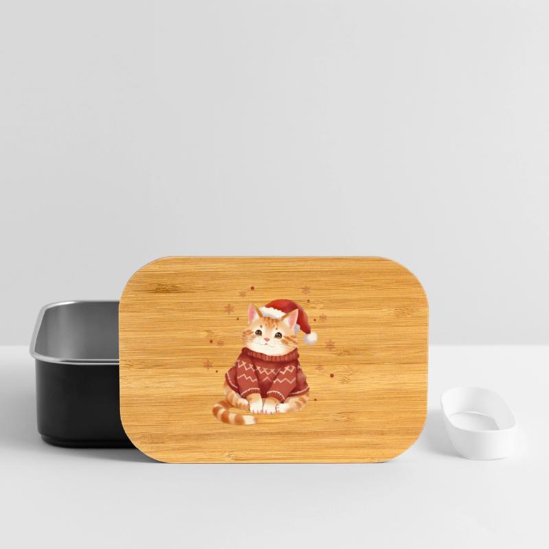 Conception de pull de Noël chat confortable Boîte à goûter