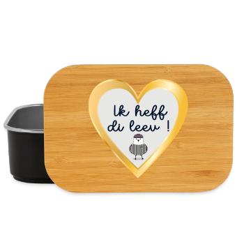 Low German I love you - Lunch Box - black - Front