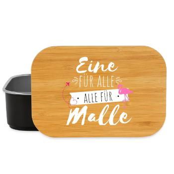 One For All Flamingo Print - Lunch Box - black - Front
