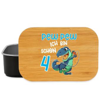 4. Geburtstag T Rex Gaming - Lunch Box - Schwarz - Vorne