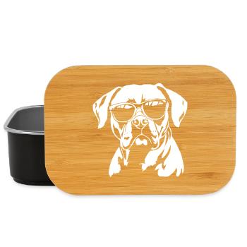 Boxer Hund Sonnenbrille - Lunch Box - Schwarz - Vorne