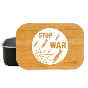 Stop War - Lunch Box - black - Front