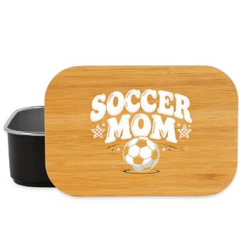 Fußball Vintage Mama Retro Spieltag Jugendbekleidu - Lunch Box - Schwarz - Vorne