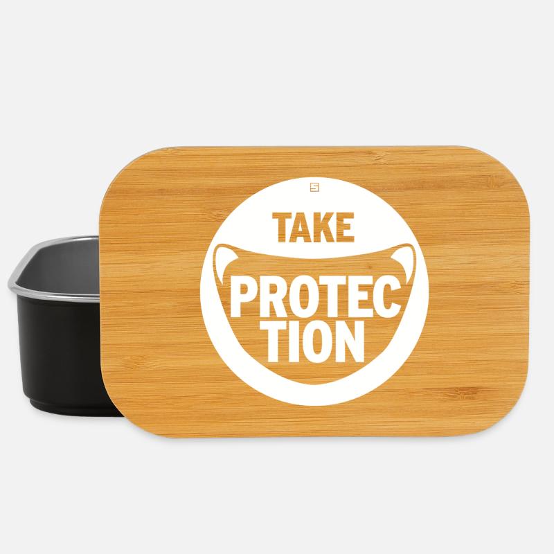 PRENDRE UNE PROTECTION - Boîte à goûter - noir