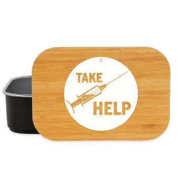 TAKE HELP - Lunch Box - black - Front