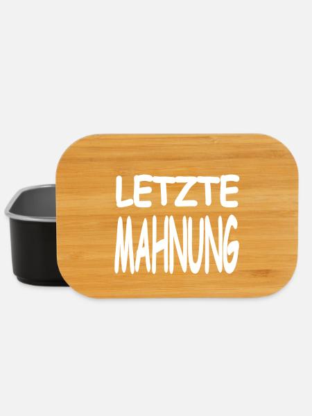 Mahnung - Lunch Box - Schwarz