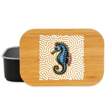Sea horse - Lunch Box - black - Front