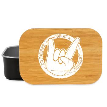 Concert Fans Music Vintage Style Gift Idea - Lunch Box - black - Front