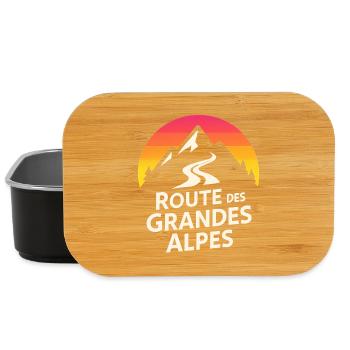 Alps Route Mountain Logo - Lunch Box - black - Front