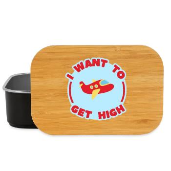 ICH WILL HIGH WERDEN - Lunch Box - Schwarz - Vorne