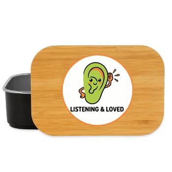 Hören und geliebt - Lunch Box - Schwarz - Vorne