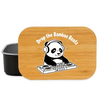 Bambus Beats Panda DJ - Lunch Box - Schwarz - Vorne