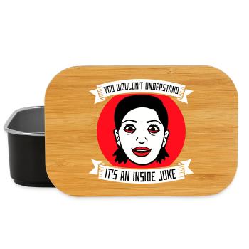 You Wouldn't Understand It's An Inside Joke Spruch - Lunch Box - Schwarz - Vorne