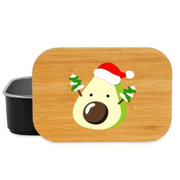 Avocat – Noël - Boîte à goûter - noir - Devant