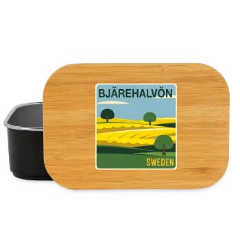 Bjärehalvön Swedish countryside - Lunch Box - black - Front