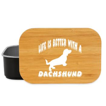 Dackel - Lunch Box - Schwarz - Vorne