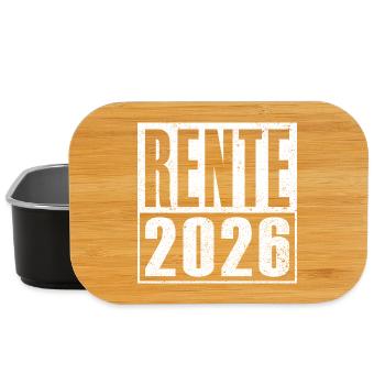 Pension 2026 Idée cadeau retraité Retirement Legend - Boîte à goûter - noir - Devant