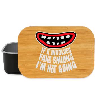 S’il s’agit d’un faux sourire, je ne vais pas le dire - Boîte à goûter - noir - Devant
