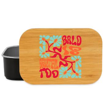 Bald is Beautiful  - Lunch Box - black - Front