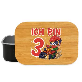 3. Geburtstag Motocross - Lunch Box - Schwarz - Vorne