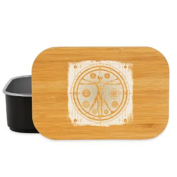 UFO Ancient Alien Geometry Human Design Hemd - Lunch Box - Schwarz - Vorne