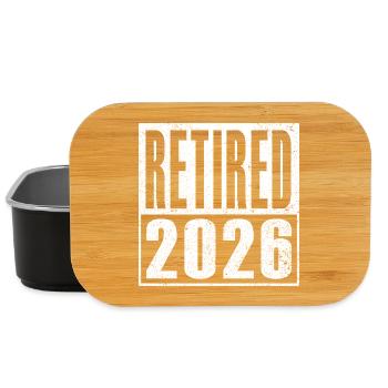 Pension 2026 Pensioner Retirement Pension Gift Idea - Lunch Box - black - Front
