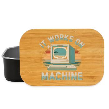 Programmer Humor - Lunch Box - black - Front