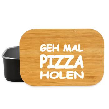 Pizza - Lunch Box - Schwarz - Vorne