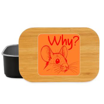 Why Mouse Irritation - Lunch Box - black - Front