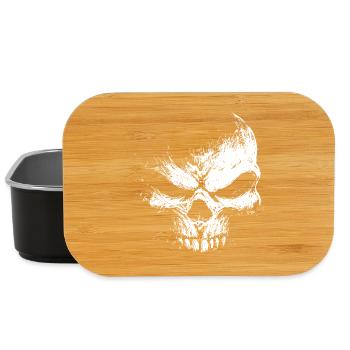 Evil Skull – Dark Grinning Beast - Lunch Box - black - Front