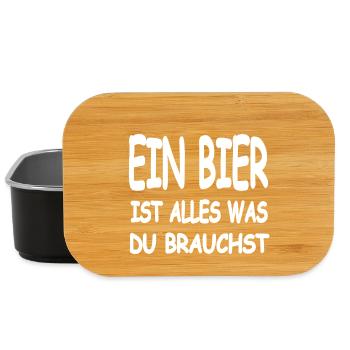 Bier - Lunch Box - Schwarz - Vorne