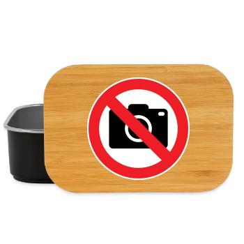 Fotografieren verboten, Verbotszeichen - Lunch Box - Schwarz - Vorne