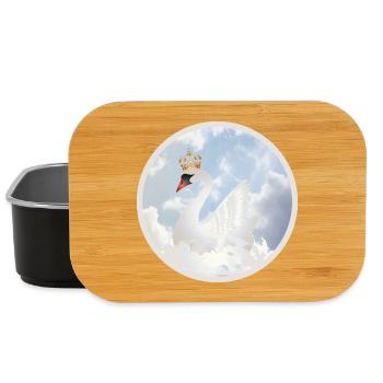 Königlicher Schwan in den Wolken - Lunch Box - Schwarz - Vorne