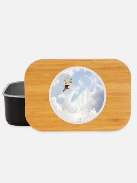 Le Cygne Royal dans les Nuages - Boîte à goûter - noir