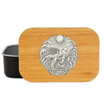 Ozeanische Umarmung Mermaids - Lunch Box - Schwarz - Vorne
