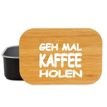 Kaffee - Lunch Box - Schwarz - Vorne
