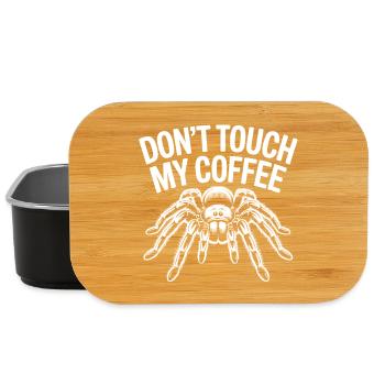 Don't Touch My Coffee Spider - Lunch Box - black - Front