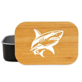 Le requin d’océan appelle et il a de nombreuses dents - Boîte à goûter - noir - Devant