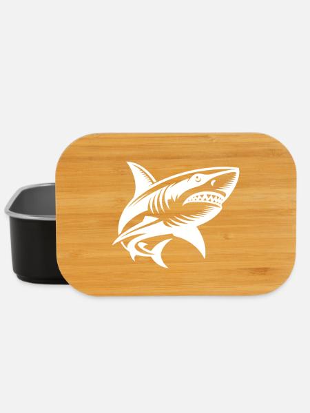 Le requin d’océan appelle et il a de nombreuses dents - Boîte à goûter - noir