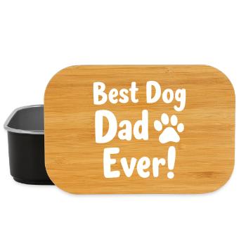 Meilleur Papa de Chien Batter Hunde Papa - Boîte à goûter - noir - Devant