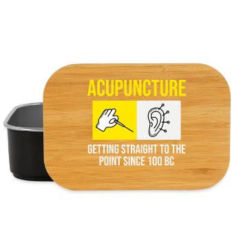 L'acupuncture : aller droit au but - Boîte à goûter - noir - Devant